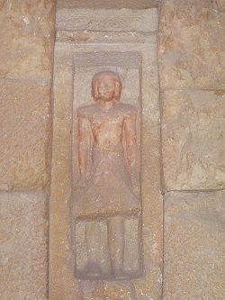 Tomb of Neferbau Petah - Statue - Copyright (c) 2001 Andrew Bayuk, All Rights Reserved