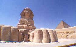 The Sphinx and The Great Pyramid - (c) Copyright 1998 Andrew Bayuk, All Rights Reserved